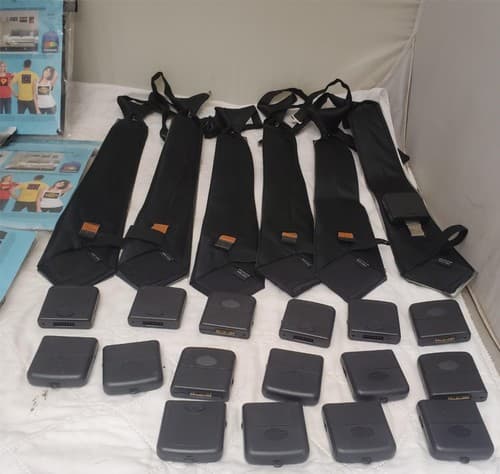 Lot of 11 Cybwear Electro-Luminescent Panel & Sound Activated flashing LED Ties - Thumbnail 11