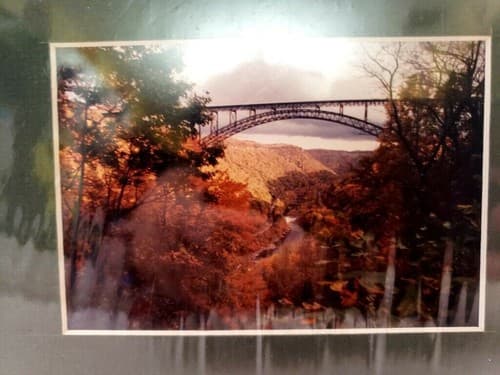 Vintage Art Print E. River Brooklyn Bridge 100 Year Anniv. 1883-1983 - Image 1