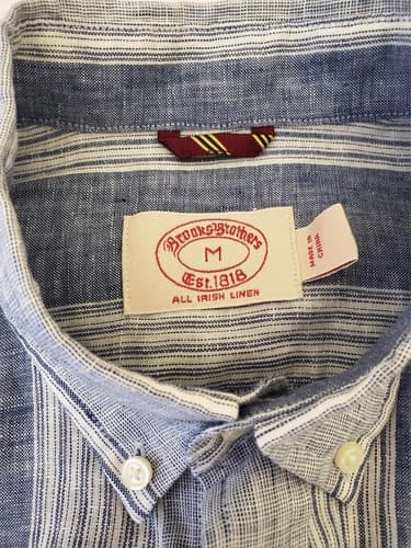 Brooks Brothers Men's Long Sleeve Button-Down Dress Shirt - Thumbnail 3