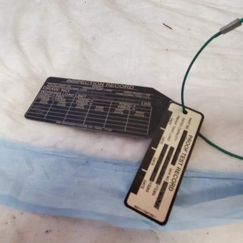 Military Green Canvas Cargo Tie-Down Strap Lot - Thumbnail 5