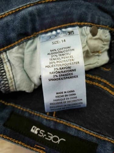 Vintage Joe's Boy's Jeans Size 14 Blue Stretch Skinny Cotton Blend Regular - Thumbnail 2