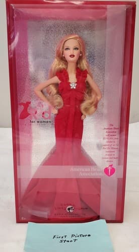 Barbie 2007 - Go Red for Women American Heart Association Pink Label - Image 1