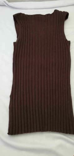 Belldini Women Knit Sleeveless Stretch Ribbed Pullover Scoop Sweater Size M - Thumbnail 3