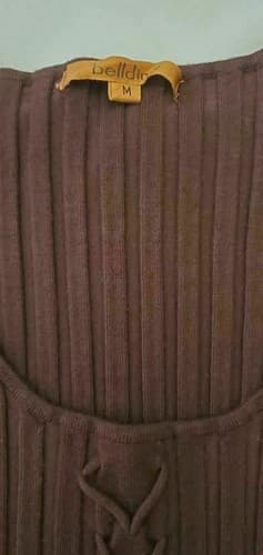 Belldini Women Knit Sleeveless Stretch Ribbed Pullover Scoop Sweater Size M - Thumbnail 4