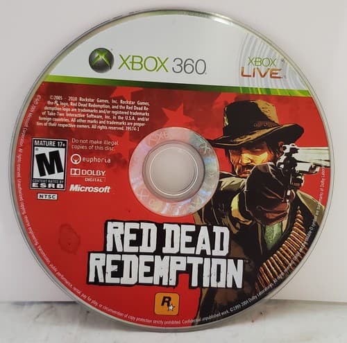 Red Dead Redemption Tested Working Microsoft Xbox 360 Game Disc Only - Image 1