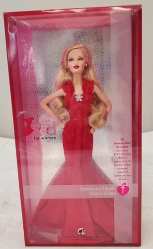 Barbie 2007 - Go Red for Women American Heart Association Pink Label - Thumbnail 4