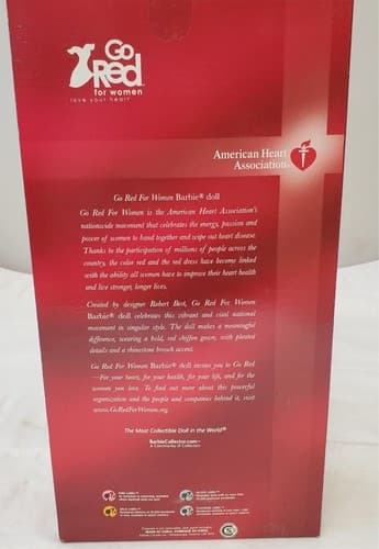 Barbie 2007 - Go Red for Women American Heart Association Pink Label - Thumbnail 5