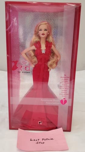Barbie 2007 - Go Red for Women American Heart Association Pink Label - Thumbnail 7