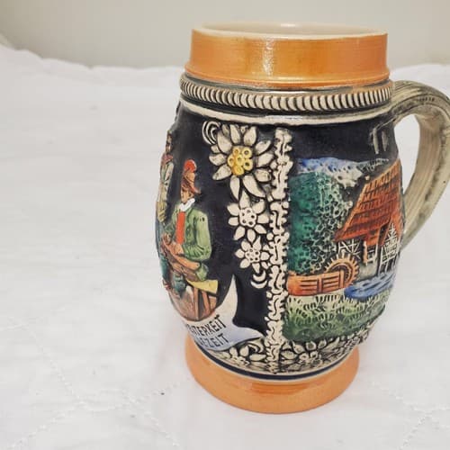 Frohsinn Und Heiterkeit Willkommen Allezeit E. Bay Germany Stein without Lid - Thumbnail 5