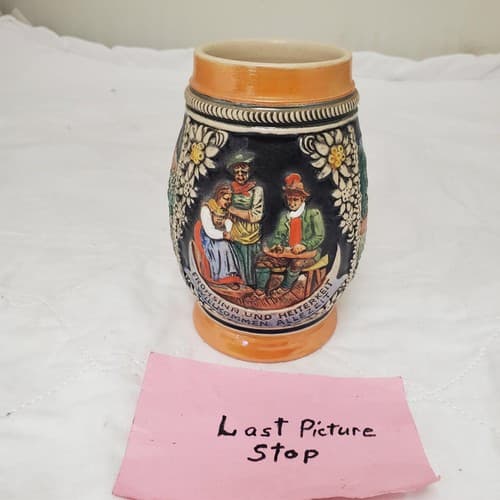 Frohsinn Und Heiterkeit Willkommen Allezeit E. Bay Germany Stein without Lid - Thumbnail 9