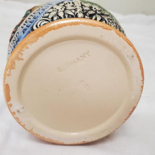 Frohsinn Und Heiterkeit Willkommen Allezeit E. Bay Germany Stein without Lid - Thumbnail 8