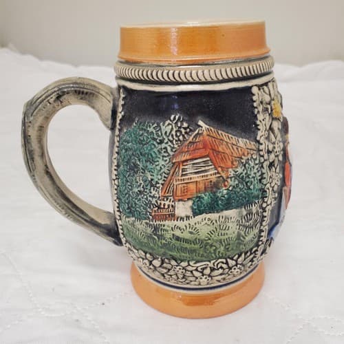 Frohsinn Und Heiterkeit Willkommen Allezeit E. Bay Germany Stein without Lid - Thumbnail 3