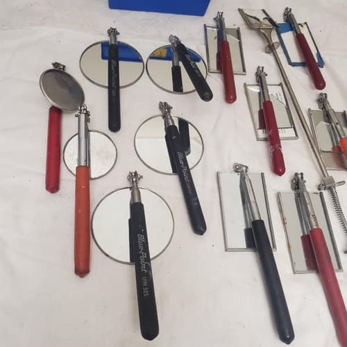 Lot of 13 Assorted Shapes and Sizes Blue Point Inspection Mirror Set LOT-7 - Thumbnail 5