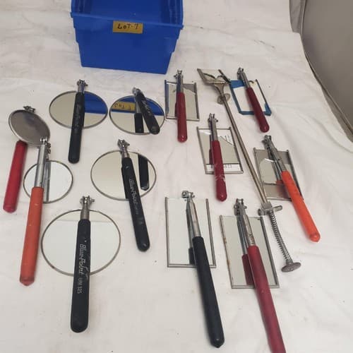 Lot of 13 Assorted Shapes and Sizes Blue Point Inspection Mirror Set LOT-7 - Thumbnail 6