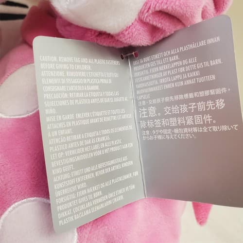 Disney Store Minnie Mouse Plush Pink Polka Dots Doll - Thumbnail 7