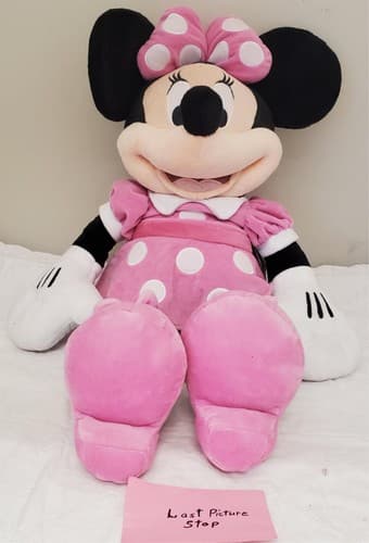 Disney Store Minnie Mouse Plush Pink Polka Dots Doll - Thumbnail 8