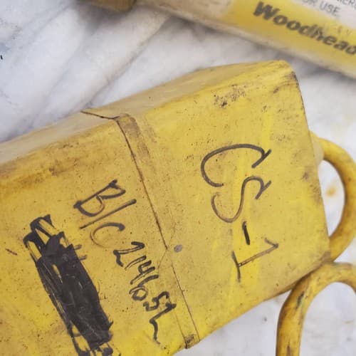 Vintage Fluorescent Hand Yellow Lamp CS-1 - Thumbnail 2