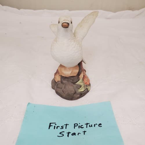 White Dove Ceramic Porcelain Figurine #1 - Image 1