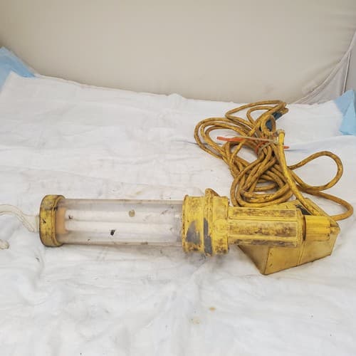 Vintage Fluorescent Hand Yellow Lamp CS-1 - Thumbnail 4