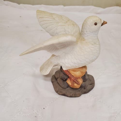 White Dove Ceramic Porcelain Figurine #1 - Thumbnail 2