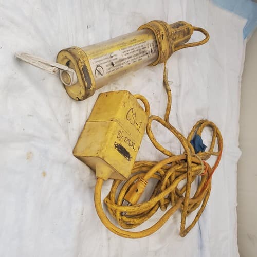 Vintage Fluorescent Hand Yellow Lamp CS-1 - Image 1