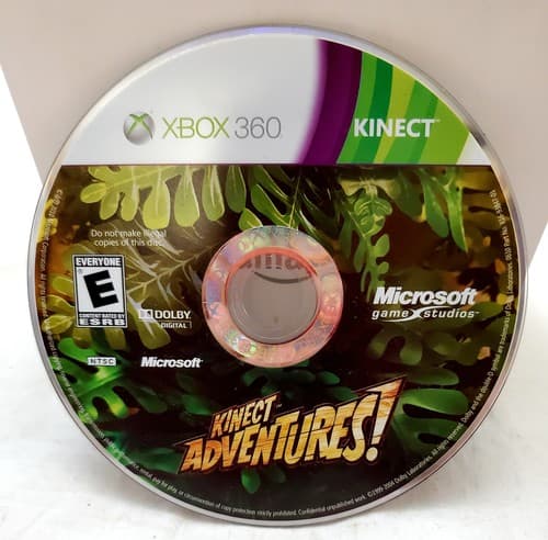 Kinect Adventures! Microsoft Xbox 360 Video Game Disc Only - Image 1