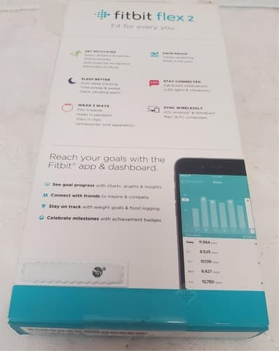 Fitbit Flex 2 FB403BK Activity Tracker Fitness Wristband Accessories (NO FITBIT) - Thumbnail 4