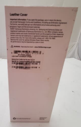 Vintage Used Samsung Galaxy Z Fold3 Leather Cover - Thumbnail 4