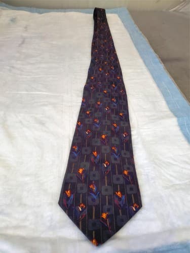 Vintage Ermenegildo Zegna 100% Silk Men's Tie Dry Clean Only - Image 1