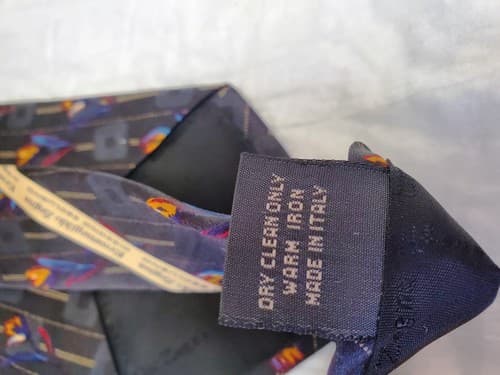 Vintage Ermenegildo Zegna 100% Silk Men's Tie Dry Clean Only - Thumbnail 5