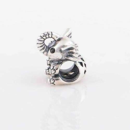 Openwork Elephant Sterling Silver European Charm - Thumbnail 3