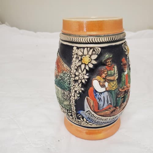 Frohsinn Und Heiterkeit Willkommen Allezeit E. Bay Germany Stein without Lid - Thumbnail 4