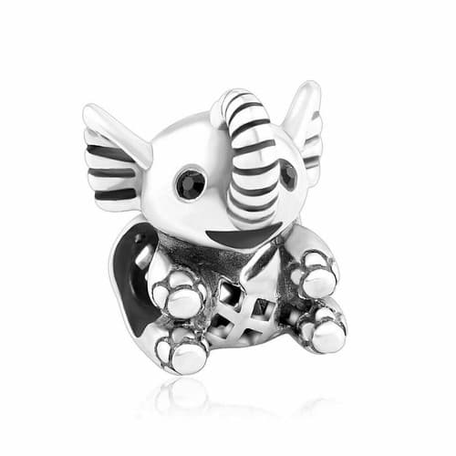 Openwork Elephant Sterling Silver European Charm - Thumbnail 6
