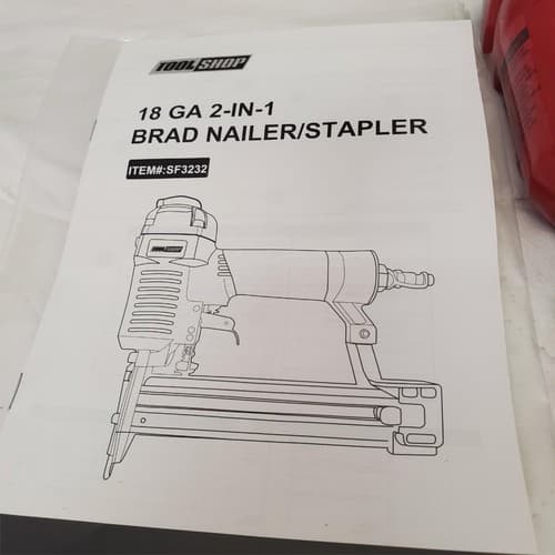 ToolShop 18 GA 2-In-1 SF3232 Brad Stapler & Nailer - Thumbnail 2