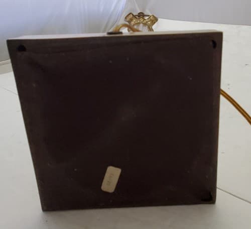 Vintage Brass Clear Crystal Mid Century Modern Electric Table Lamp Light - Thumbnail 7