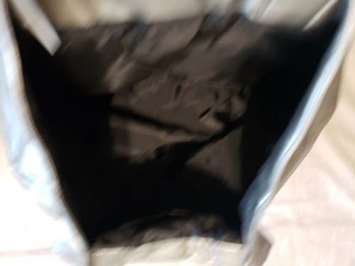 Used Saks Fifth Avenue Silver Color Tote Women Bag & Handbag. - Thumbnail 5