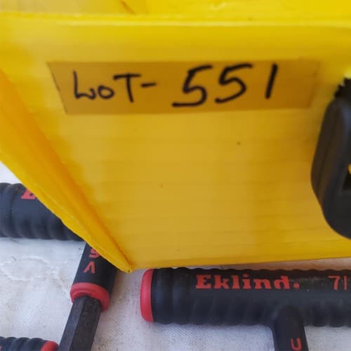 Eklind Tool Power T-Handle Hex T-Key Allen Wrenches Lot 551 - Thumbnail 2