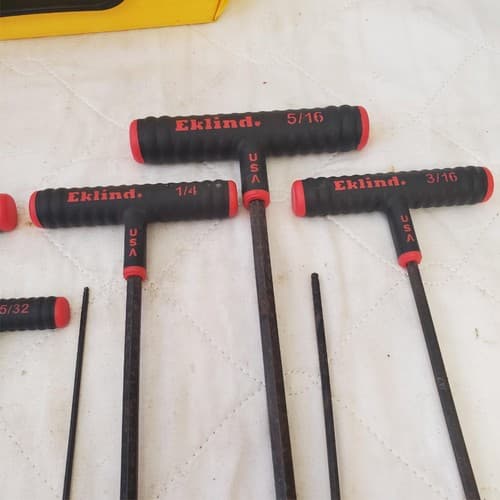 Eklind Tool Power T-Handle Hex T-Key Allen Wrenches Lot 551 - Thumbnail 4