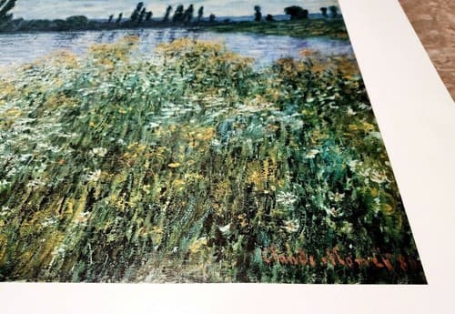 Claude Monet "Banks of the Seine, Vetheuil" 1880 Giclee Fine Art Print - Thumbnail 3