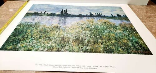 Claude Monet "Banks of the Seine, Vetheuil" 1880 Giclee Fine Art Print - Thumbnail 2