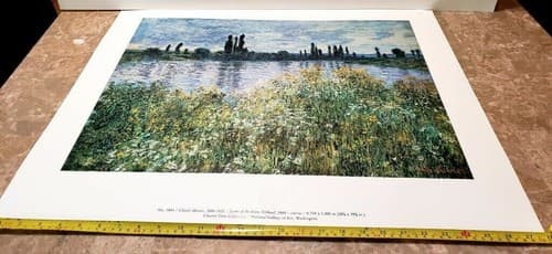 Claude Monet "Banks of the Seine, Vetheuil" 1880 Giclee Fine Art Print - Thumbnail 11
