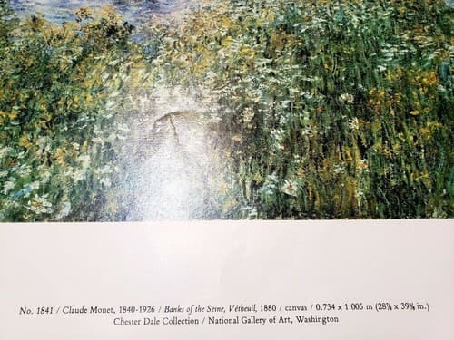 Claude Monet "Banks of the Seine, Vetheuil" 1880 Giclee Fine Art Print - Thumbnail 12