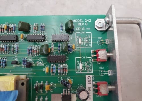 GDI Model 242 REV G Circuit Board DC Dual Isolator Dual Channel - Thumbnail 3