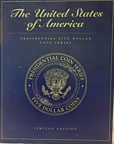 Lot of USA Presidential Coin Series 1999-2008 Limited Edition Holders Books - Thumbnail 2