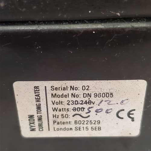 Nyxon Curling Tone Heater Model DN96005 LOT 487 - Thumbnail 3