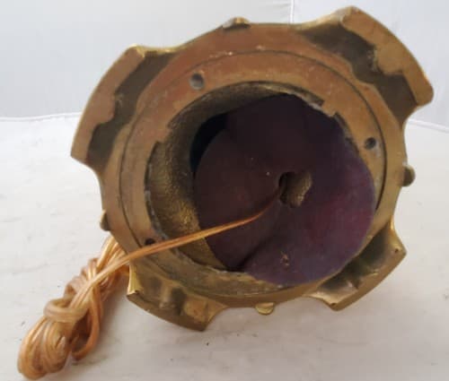 Hollywood Regency Mid Century Modern Stiffel Hanging Brass Table Lamp - Thumbnail 4