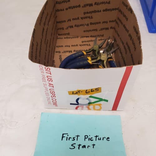 Lot of 4 Kobalt Chrome Nickel Jewelry Pliers with Dipped Handles LOT-665 - Thumbnail 2