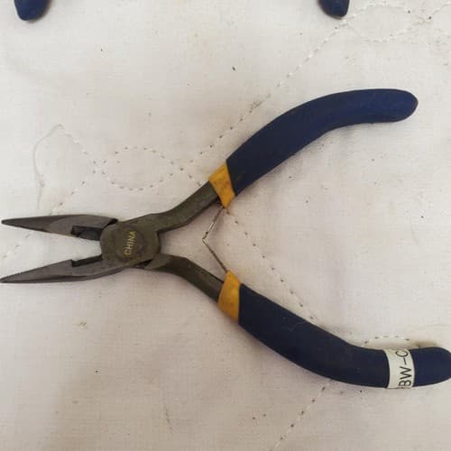 Lot of 4 Kobalt Chrome Nickel Jewelry Pliers with Dipped Handles LOT-665 - Thumbnail 9