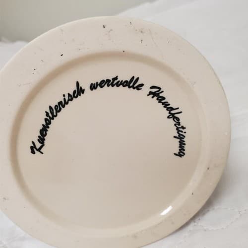 Handcrafted German Hopfen Und Malz Traditional Ceramic Beer Stein with Lid - Thumbnail 7