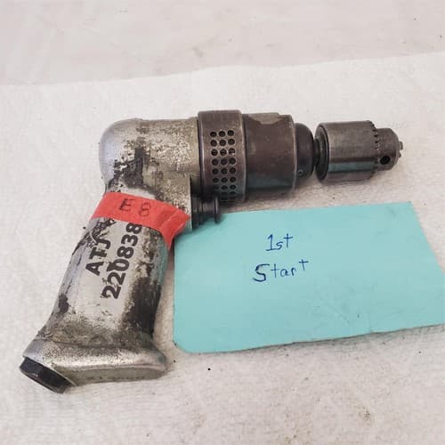 Rockwell Pistol Grip Pneumatic Air Drill Air Tool E8 X-19500 - Image 1